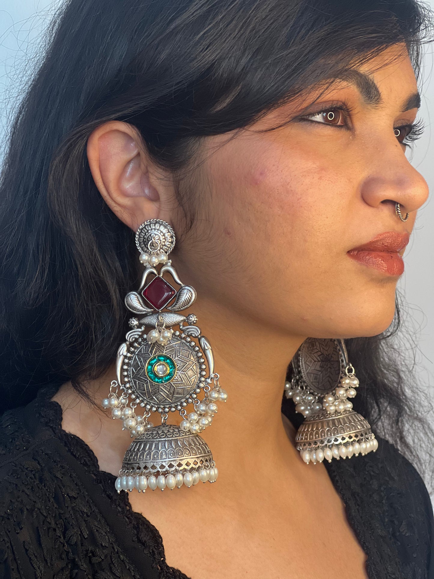 German silver earrings