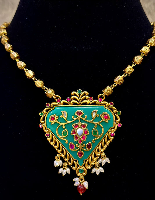 Amrapali inspired Jadau Pendant