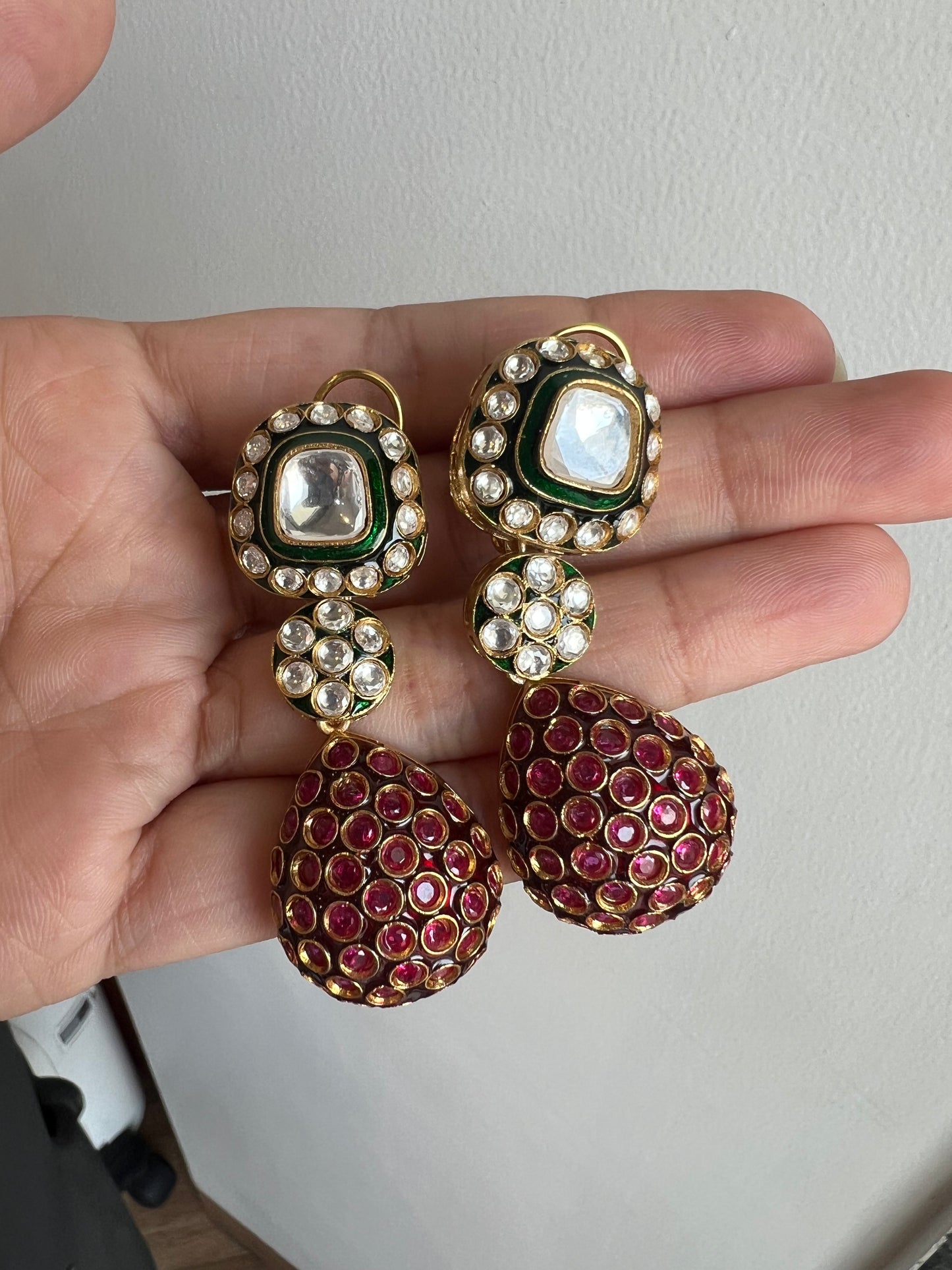 Ruby reign earring